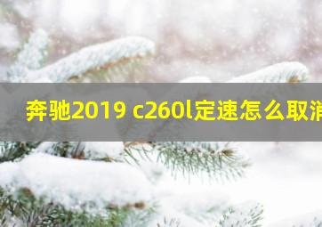 奔驰2019 c260l定速怎么取消